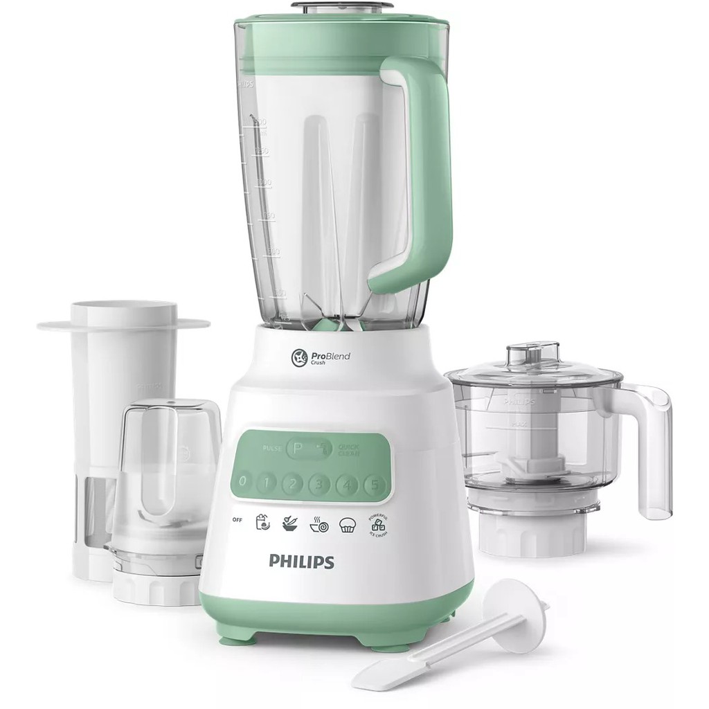 Philips HR2223 Blender 2L Plastic Jar 4-in-1 - 2223 Garansi Resmi