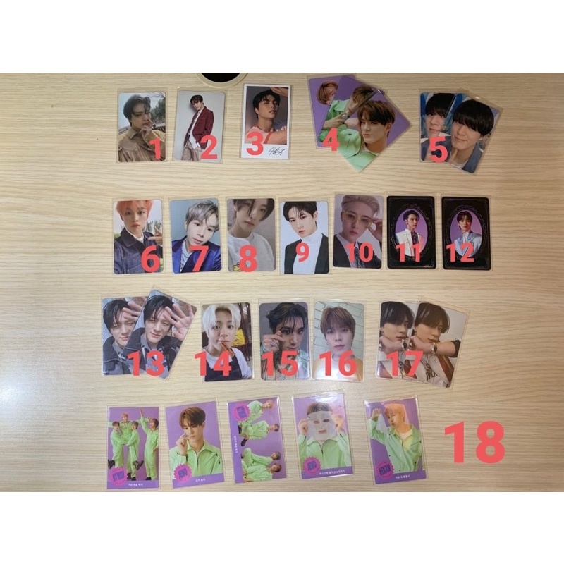 Photocard NCT hot sauce crazy jaemin boring chilling jaehyun past yb Kihno jeno hello mark boring ji