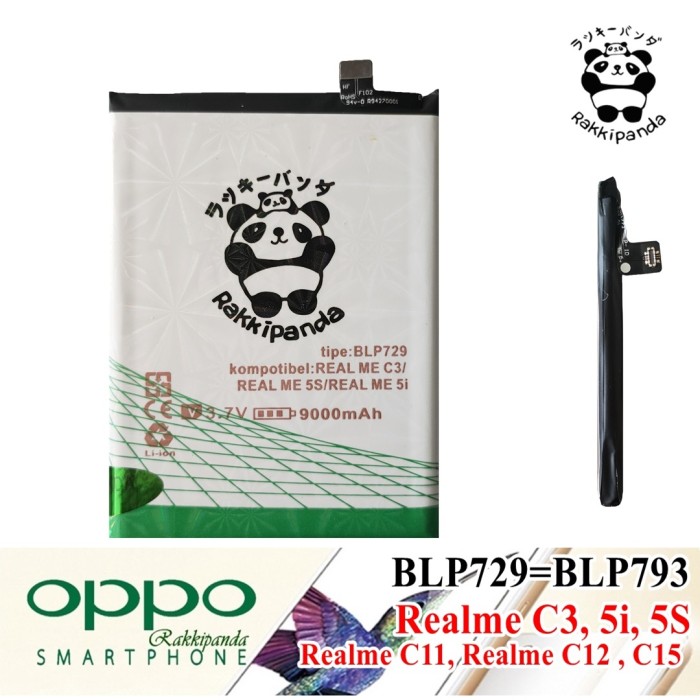 Baterai battery C12 C15 by Oppo BLP793 BLP729 Double IC Protection TA