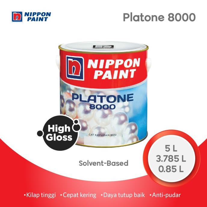 PLATONE 8000 -0,85L- CAT BESI DAN KAYU NIPPON PAINT Termurah