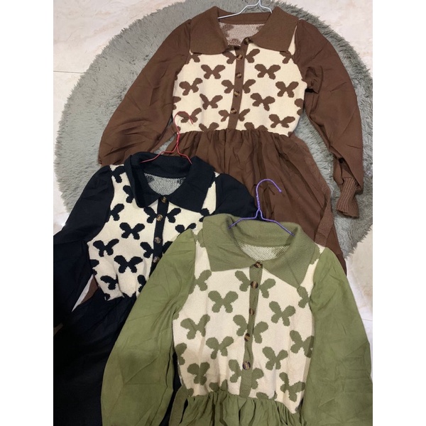 long dress kupu kupu korea import 1901