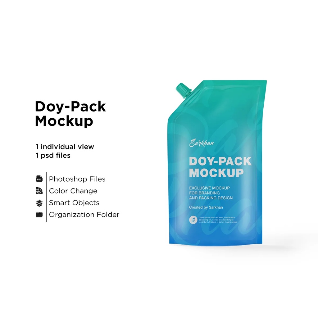 Matte Doy-Pack Mockup