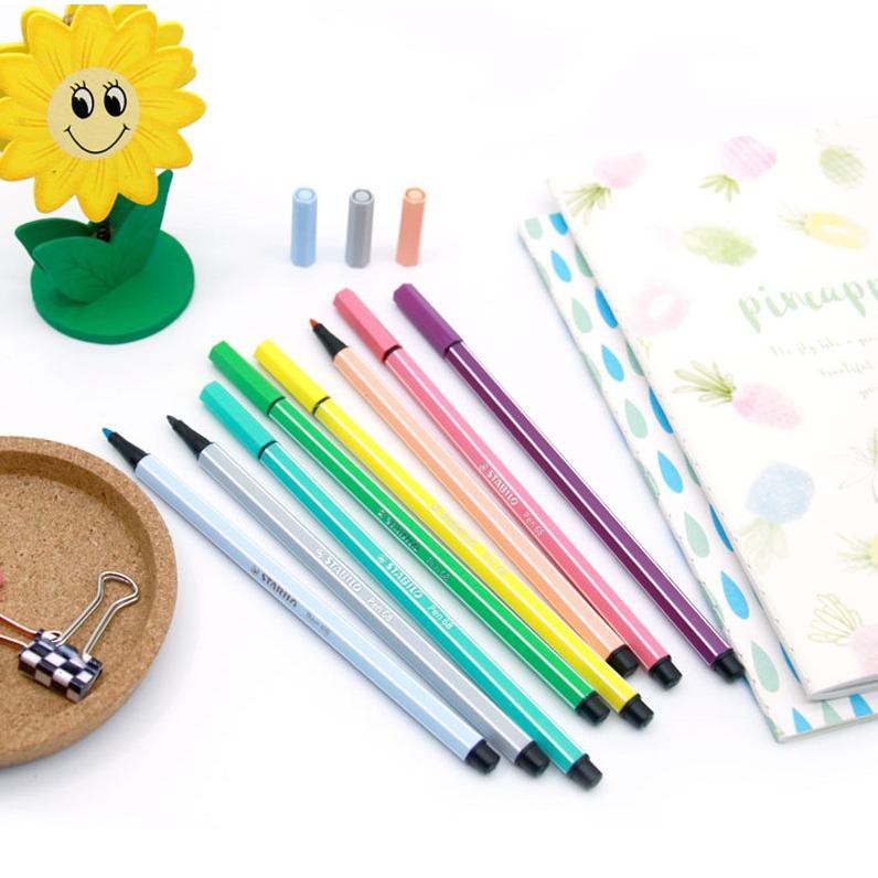 

➲uf STABILO Set 5 - Pen 68 Candy Color / Highlighter Marker Pen / Paket 5 pcs / Warna Pastel ✱ ▲