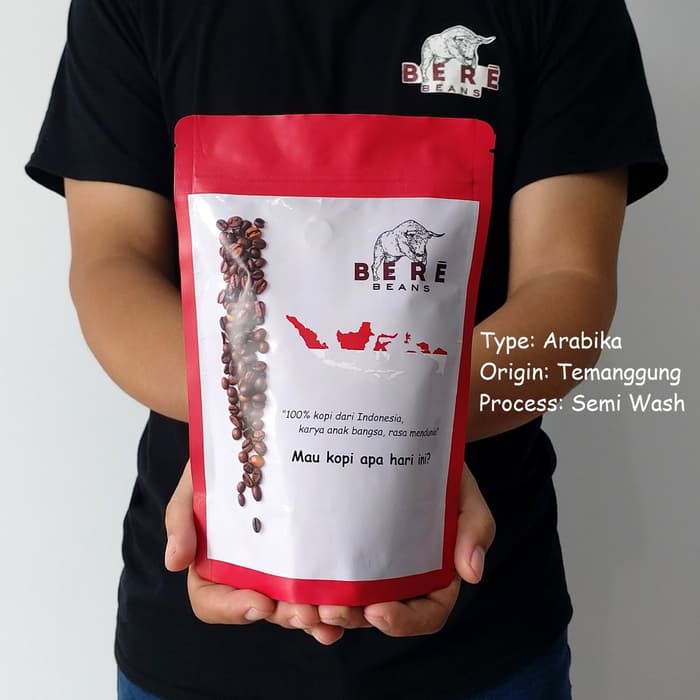 Kopi Arabika Temanggung Jawa 200 GRAM Biji Bubuk Coffee Bean Beans