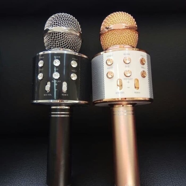MIC mix KARAOKE MICROFON WIRELESS BLUETOTH WSTER WS 858 WS-858 mic SMULE