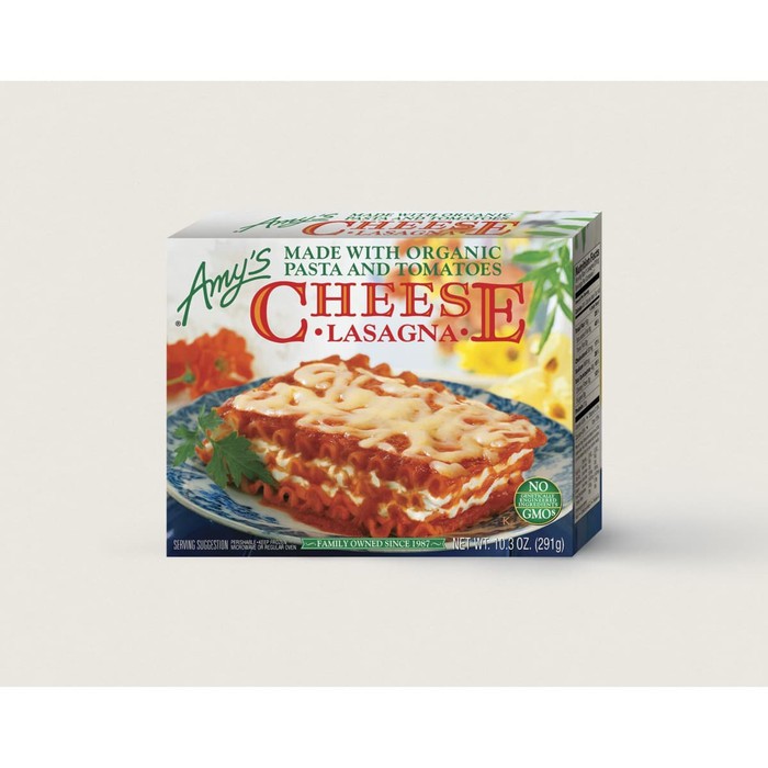 

AMY'S ORGANIC Frozen Cheese Lasagna Pasta Makanan Organik Keju Instant Food Non GMO TV Dinner Meal