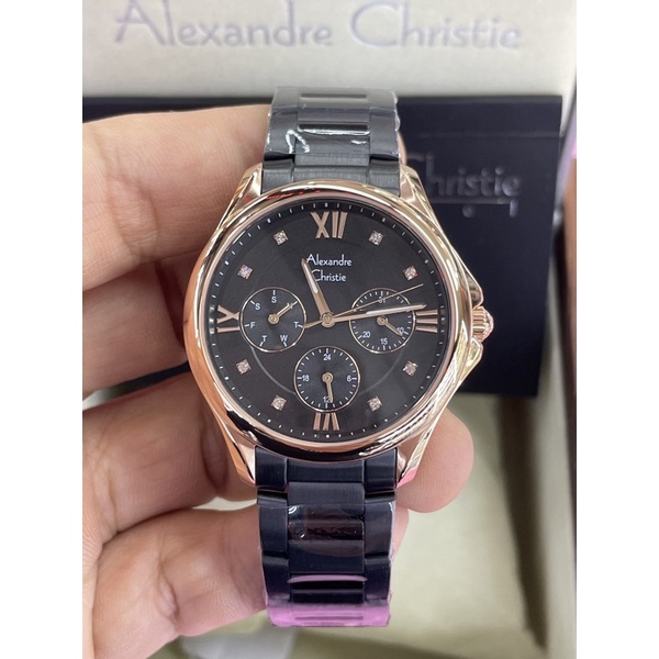 alexandre christie 2719bf wanita black rosegold