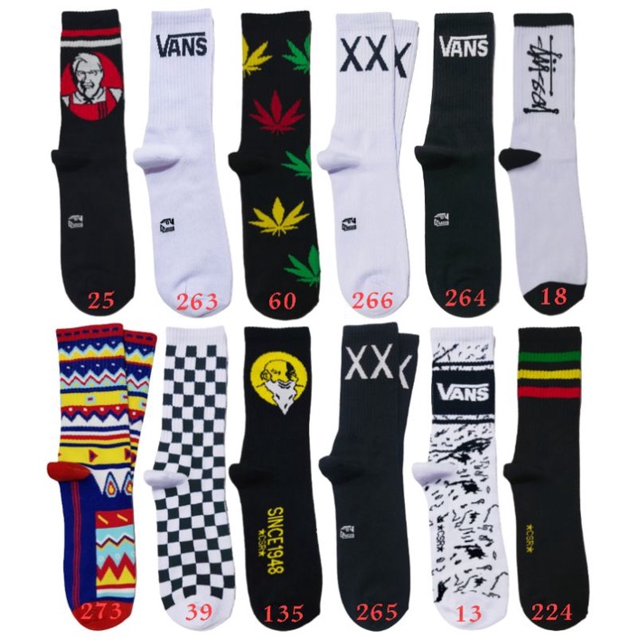 Kaos kaki skate oldschool bebas pilih motif-3