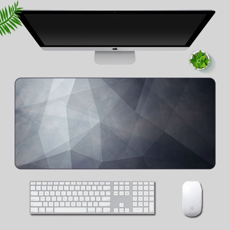 MOUSEPAD DESKMAT POLYGON THEME XXL 800 X 300 X 5 MM &amp; 900 X 400 x 5 MM