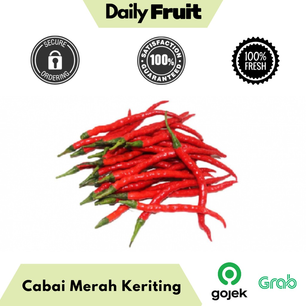 

Buah Cabai Cabe Merah Kriting Keriting Fresh Segar Jakarta