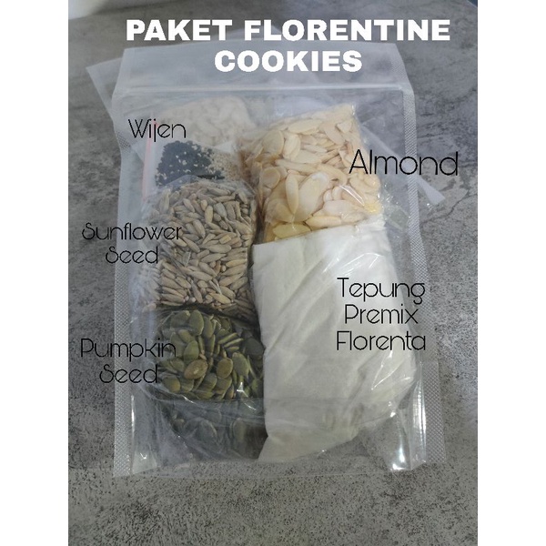 PAKET LENGKAP FLORENTINE COOKIES // BAHAN FLORENTINE COOKIES // TEPUNG FLORENTA