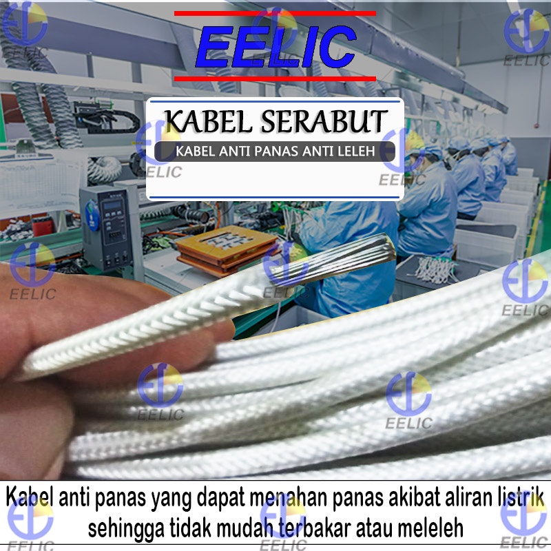 EELIC KAL-SAP0.75MM2 Kabel serabut anti panas 1 meter dapat di pasang pada mesin sparepart 3d printer dan lain nya