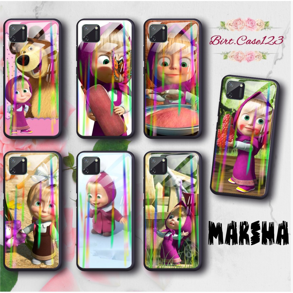 BC Case casing silikon Gambar MARSHA back case glass aurora realme c1 c2 c3 3pro xt 2 5 5pro 6 6pro