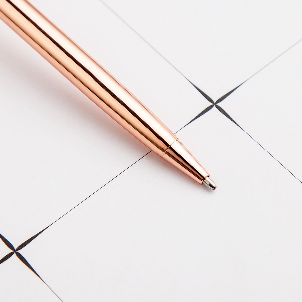 1.0 Mm Rhinestone Golden Rose Gold Silver Crown Ballpoint Pen Ball Pen For Office School Writing Supplies Stationery