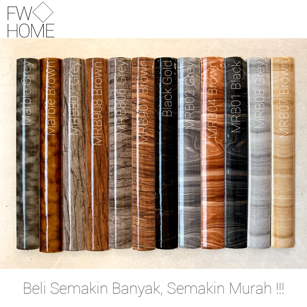 Lis Keramik Kuku Macan Motif Urat Kayu Polos 20 cm Import