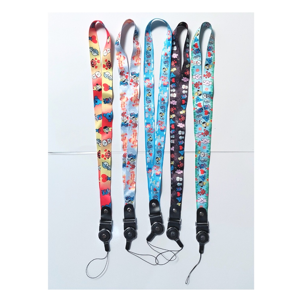 LANYARD BT21 TALI HP KALUNG HP KARAKTER BTS ITEM READY STOCK !!