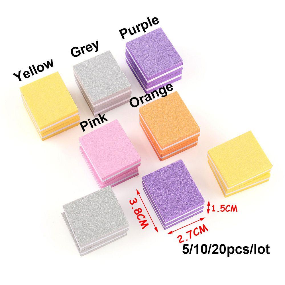 Suyo5 /10Pcs Nail Polisher Kecantikan Baru Dua Sisi Manicure Tool Polishing block