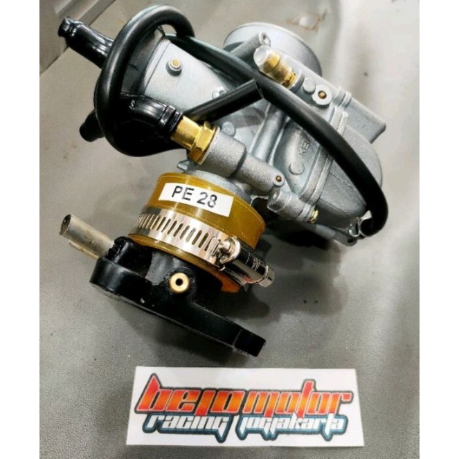 manipol satria 2 tak plus karbu PE 28 Keihin