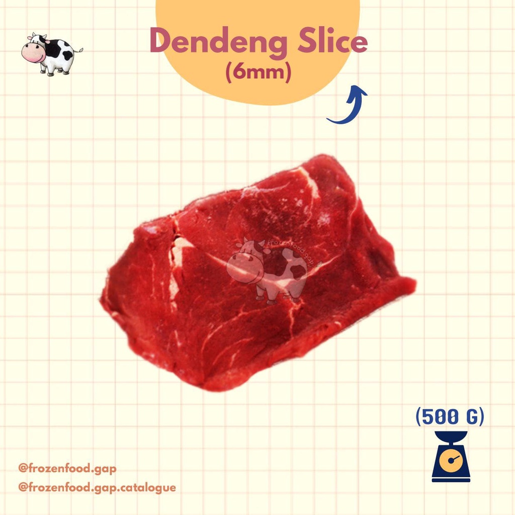 

BEEF SLICE DENDENG 6MM | IRISAN DAGING SAPI | FROZEN FOOD GAP