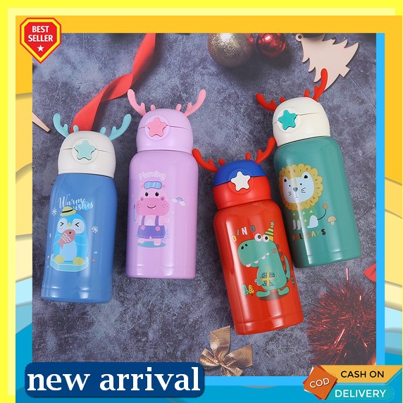Termos Air Panas 500Ml Karakter Doraemon Tumbler Kancing Stainles Steel Tahan Air Panas Dan Dingin 2