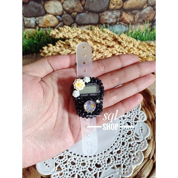 SQL SHOP Tasbih digital bunga laily bling bling | Alat hitung dzikir digital