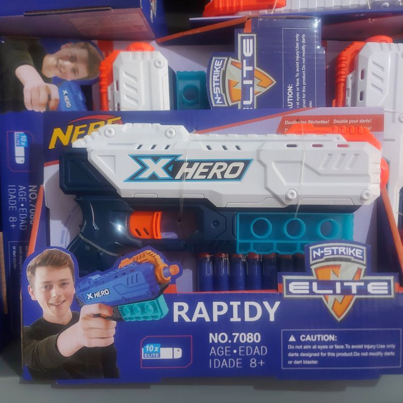 ( ORI ) NERF GUN ELITE X HERO RAPIDY 7080