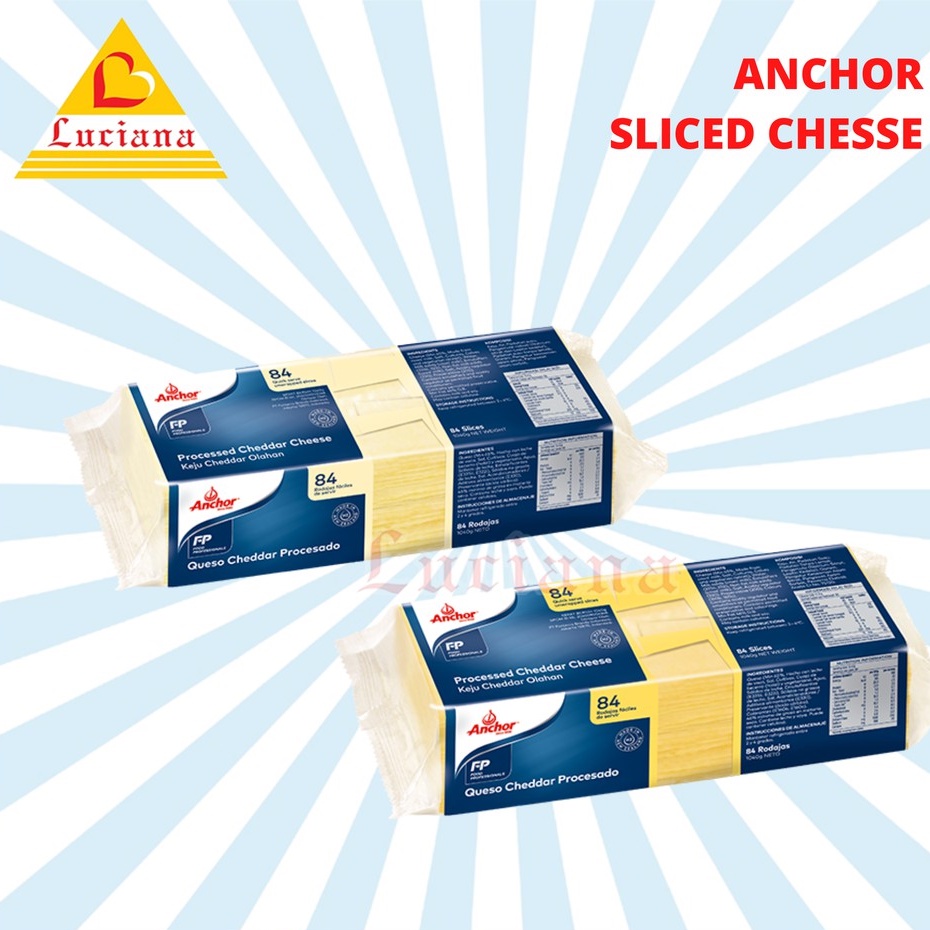 Anchor Slice Cheddar Cheese Coloured Red cheddar Pale