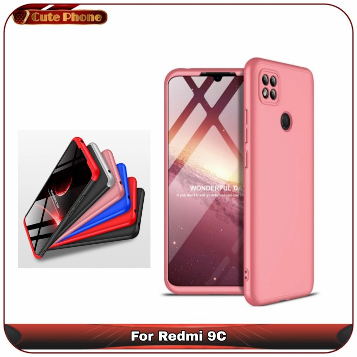Casing Hard Case Xiaomi Redmi 9C C9 Slim Fit Armor Full Cover GKK