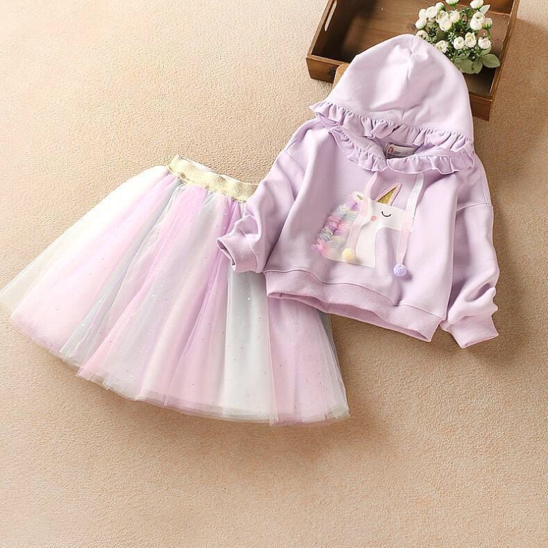 (LOLI-JKT) BS-86 STELAN ANAK CEWEK/MODEL UNICORN HOODIE 100-140