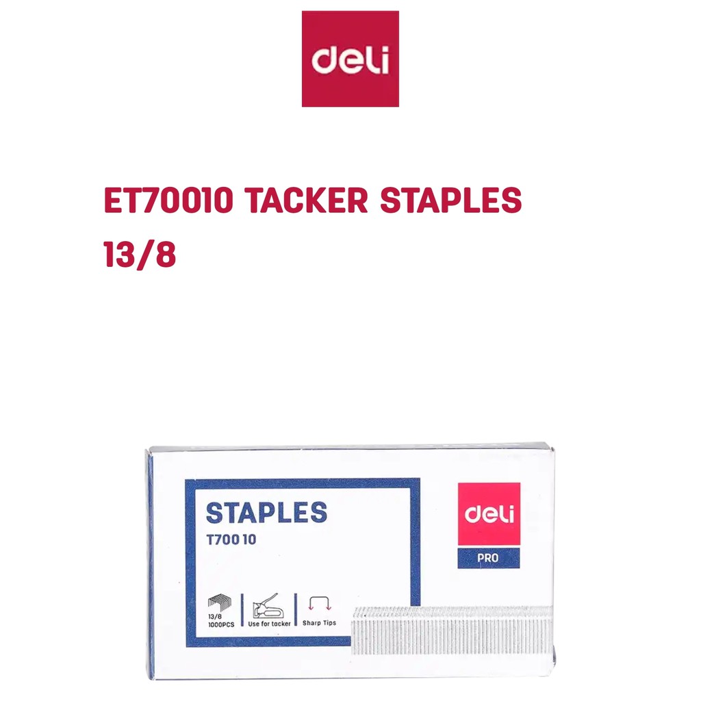 Isi Staples Tembak-Guntacker Staples 13/8 Deli ET70010