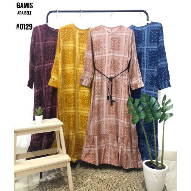 Gamis Bangkok bahan rayon import super adem