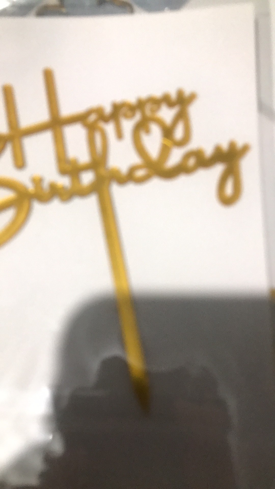 New Happy Mothers Day Acrylic Cake Toppers Gold Mom Birthday Cake Topper  For Mommy Birthday Party Cake Decorations