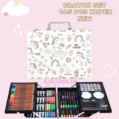 

CRAYON KOPER ART SET KOPER SET MEWARNAI ALAT MELUKIS ANAK 145 PCS NEW