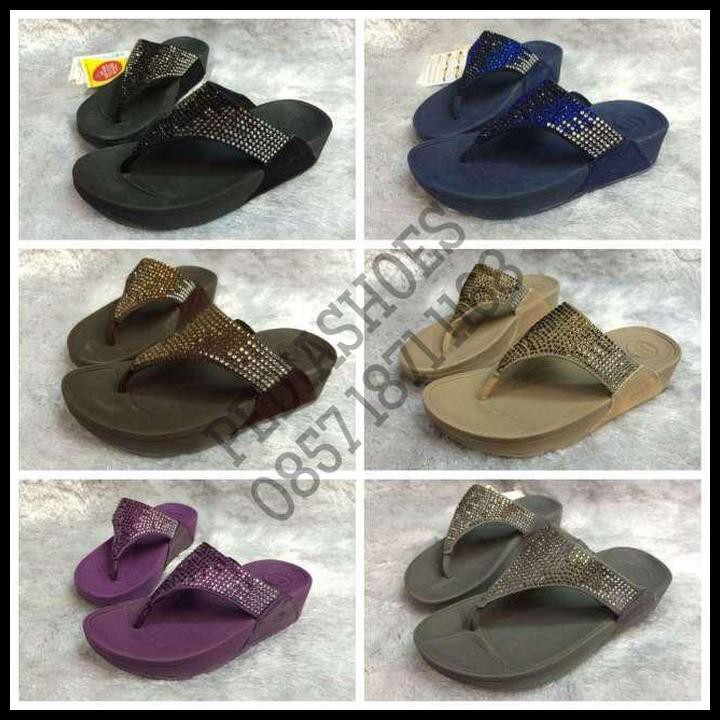 TERBARU (GARANSI TERMURAH) SANDAL JEPIT WANITA FITFLOP FLARE ROKIT GRADASI ORI 