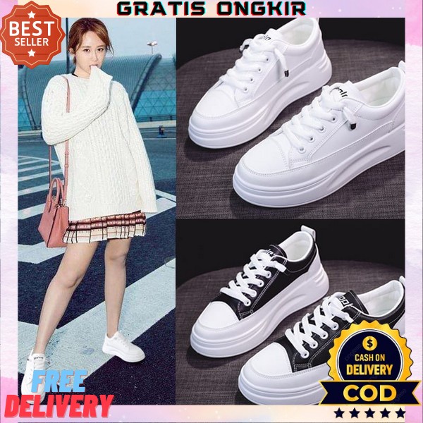Sneker Sepatu Sneakers Remaja Wanita Import Spatu Swpatu Kets Snakers Srs Cewe Cewek Perempuan Dewas