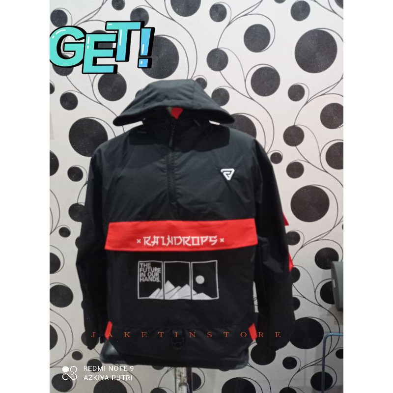 JAKET COUGLE PRIA WANITA WATERFROOP, SIZE L XL