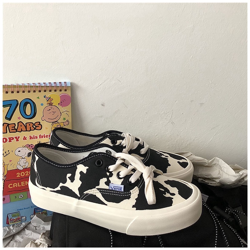 Kano style Sepatu Wanita Kanvas Motif Casual Sneakers Shoes Premium High Quality Impor Terbaru