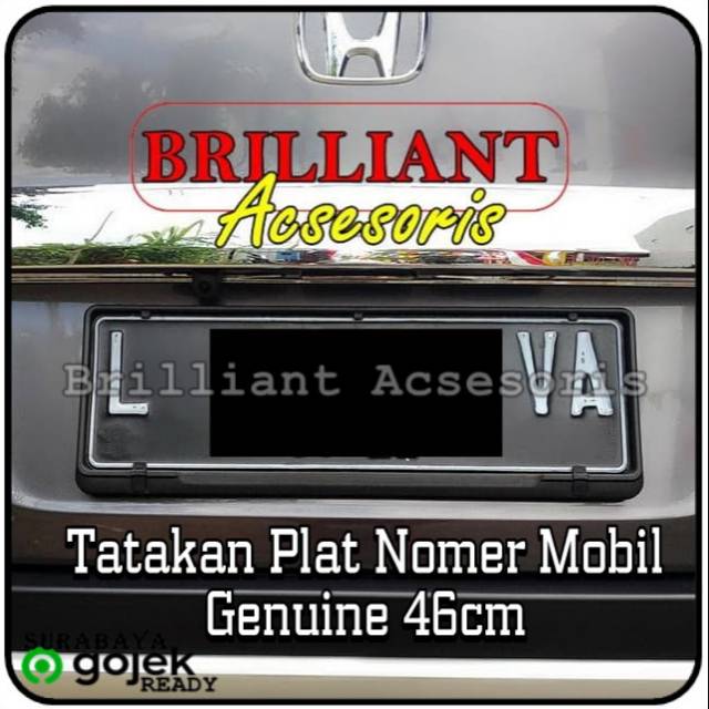 Tatakan Rumah Plat Nomer Mobil Tanpa Mika - 46cm - Harga isi 2pc