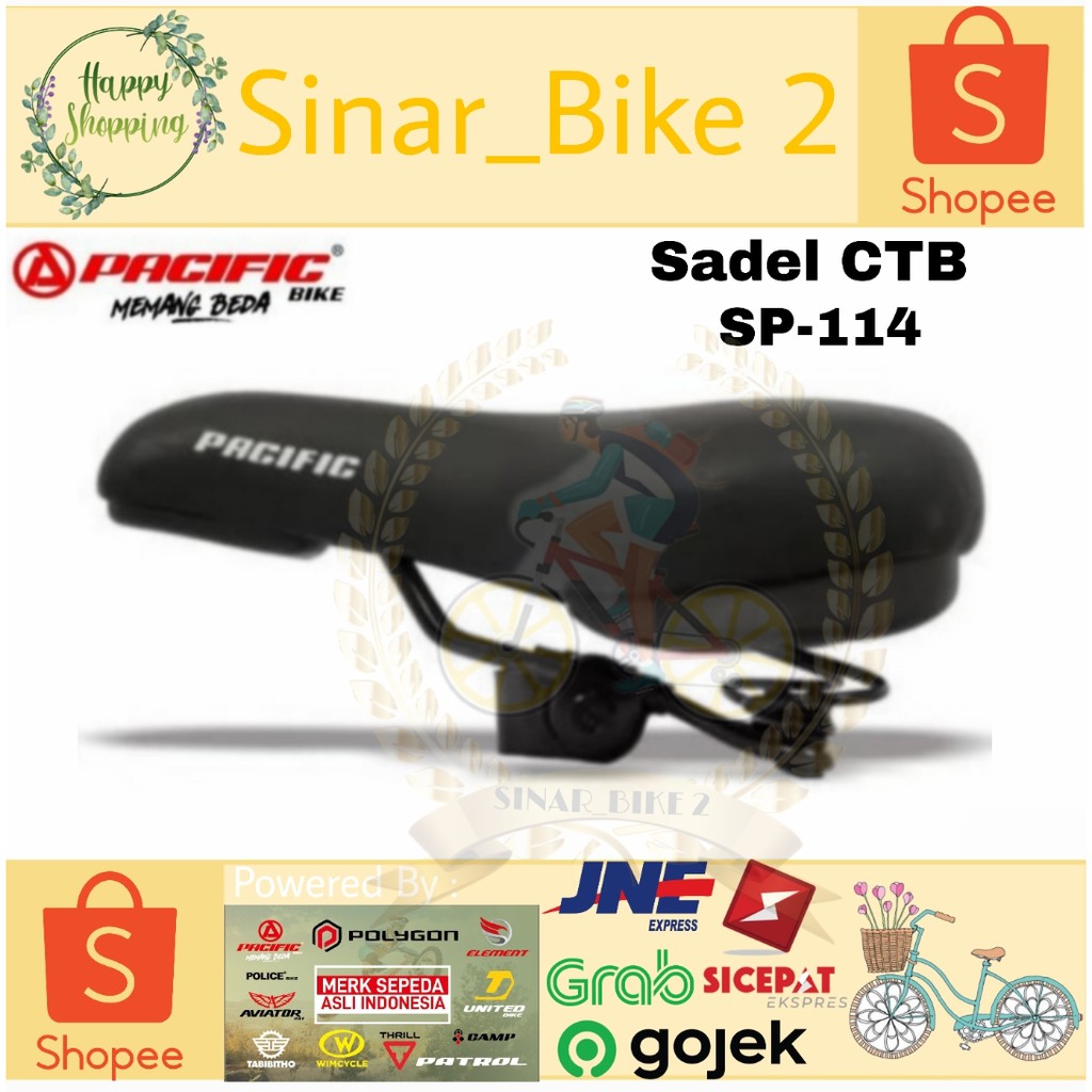 Sadel Mtb Model Per/Pegas Cocok Untuk Sepeda Mtb/Lipat Sp-114 By Pacific