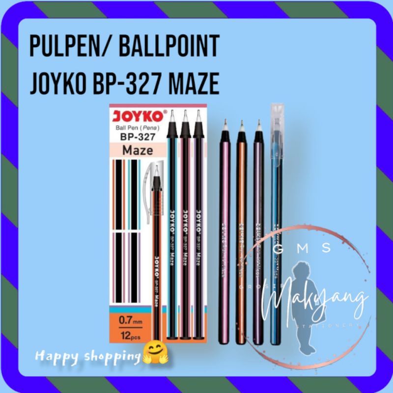 

Pulpen Joyko BP-327 Maze0.7mm(LSN)/Ballpoint/Pen Gel/Ball Pen/Pena ORIGINAL