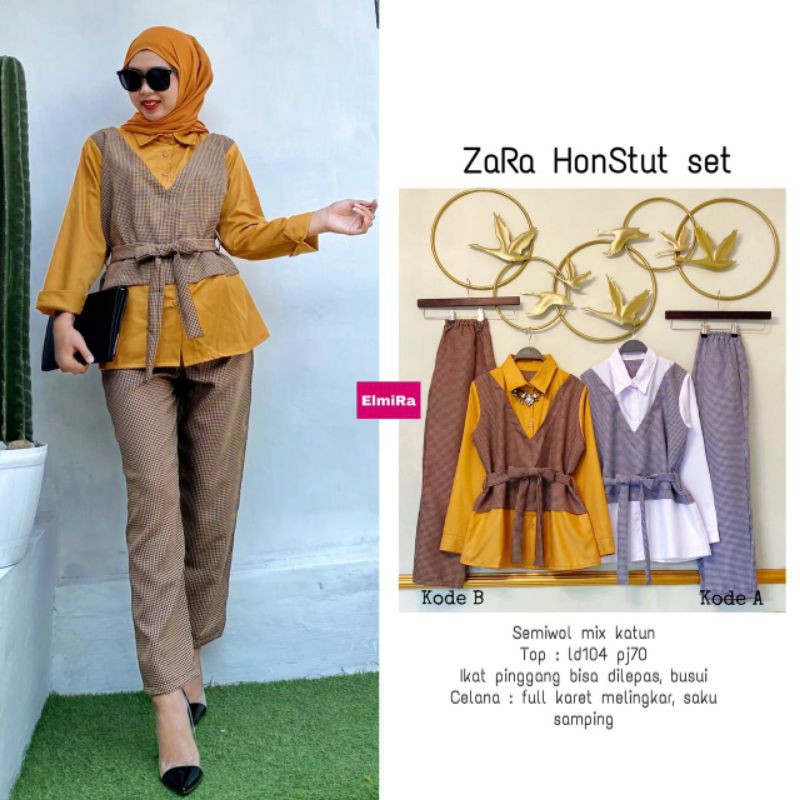 setelan wanita zara formal