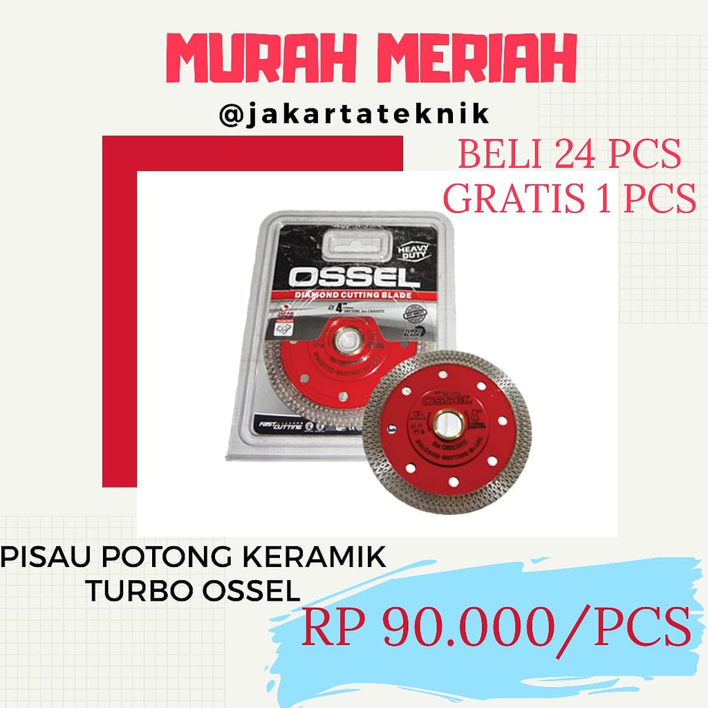 Paket Hemat Pisau Potong Keramik TURBO Ossel