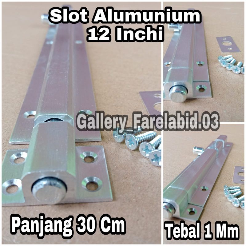 Grendel Alumunium Tebal 14 Inchi Slot Pintu Rumah Kupu Tarung 12 Inch Kunci Jendela Pintu Utama Kamar Dapur 10 Inch Gerendel