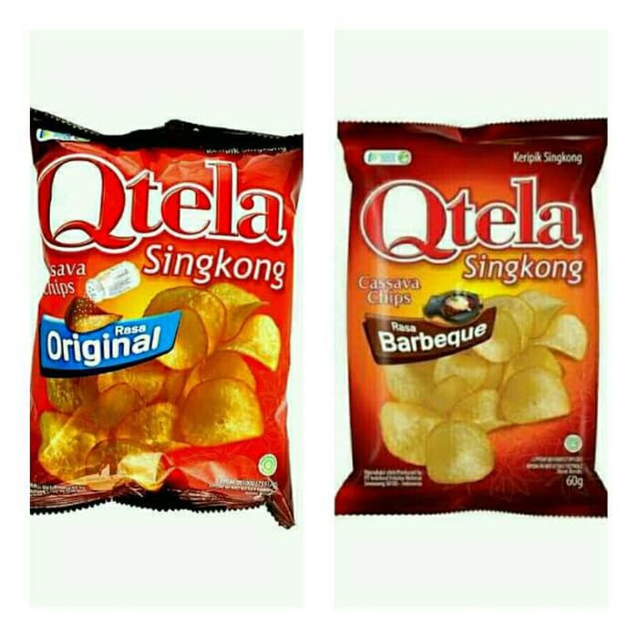 

QTELA KERIPIK SINGKONG Qtela Snack Rasa Original-Rasa Barbequl 60gr