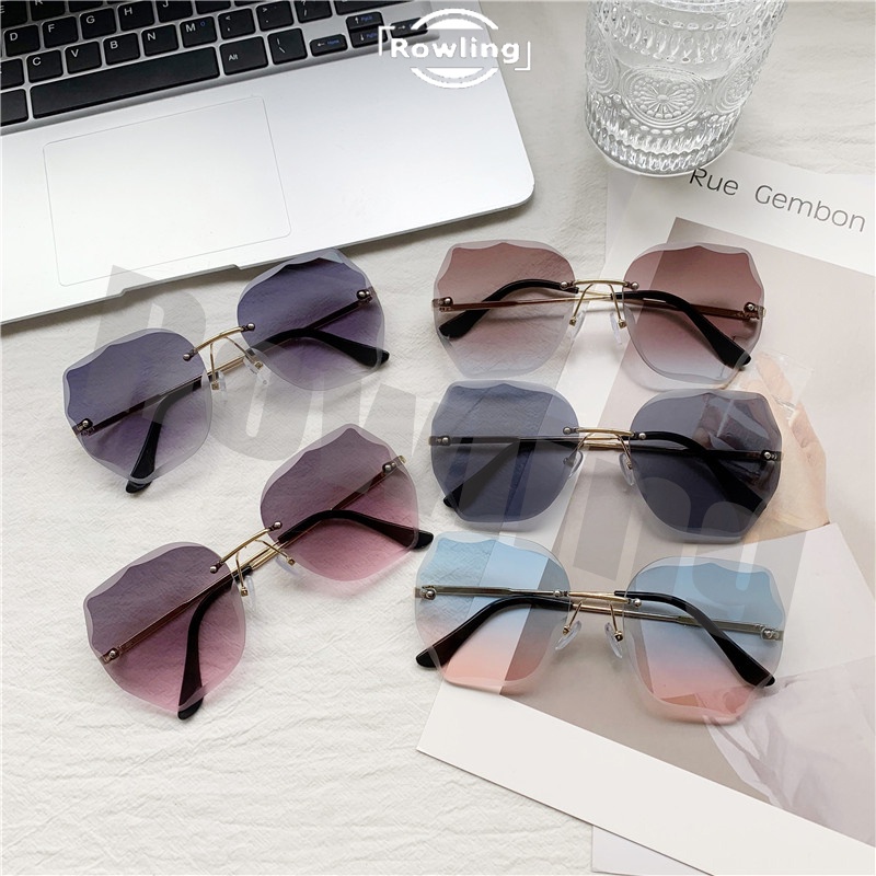 rowling (ka-69)Sunglasses  Kacamata Hitam Titanium No frame Women Sunglasses New Arrival Import Kacamata Fashion