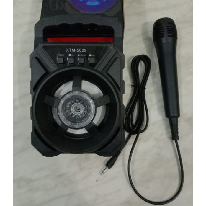 Speaker Bluetooth Karaoke + Mic XTM - 5009 /HF 339  Speaker Bluetooth Portable + Mic XTM - 5009 ( tergantung mn yg ready )