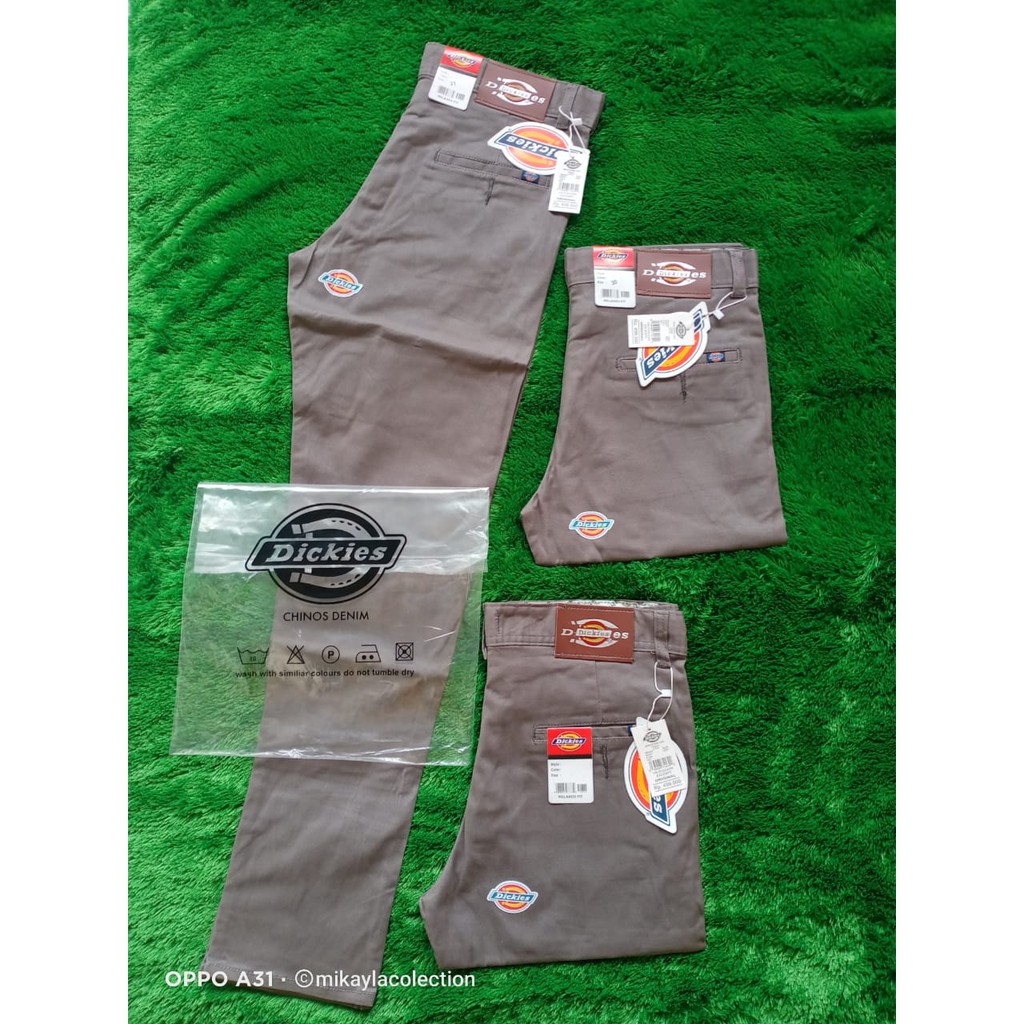 Celana Chino Abu Tua Panjang Distro Dickies