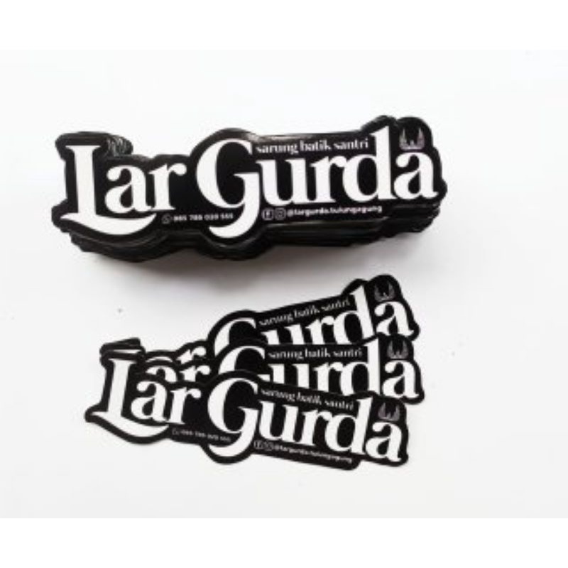 Stiker brand Custom distro bahan Graftac tebal tahan air hypebeast sticker per plano media promosi