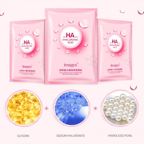 SHINE STAR - IMAGES HA HYALURONIC ACID FACIAL MASK / MASKER WAJAH GLOWING MELEMBABKAN KULIT WAJAH KERING