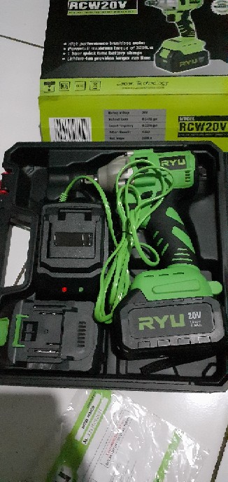 Mg Mesin Bor Pembuka Baut Shocket / Cordless Impact Wrench Rcw 20v Ryu
